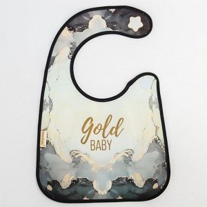 Нагрудник детский Gold baby непромокаемый на липучке