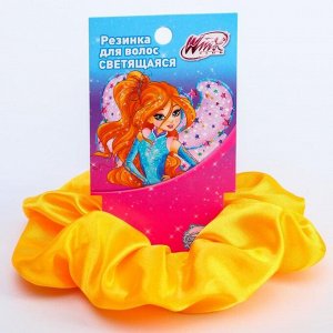 Светящаяся резинка для волос, желтая, WINX