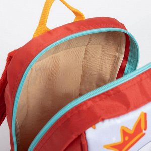 Рюкзак детский на молнии, 1 отдел, цвет малиновый, рисунок МИКС