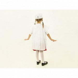 Карнавальный костюм «Маленький доктор», халат, шапочка, сумка, рост 122-128 см