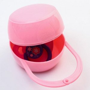 Контейнер для хранения и стерелизации детских сосок и пустышек, цвет розовый