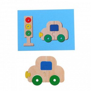 Пазл конструктор деревянный «Автотранспорт»