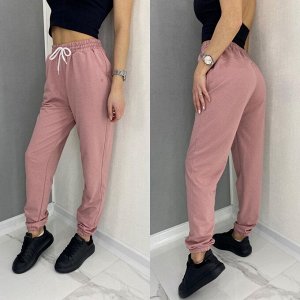 Спортивные штаны женские 3503 "Однотон - Карманы" Розовые