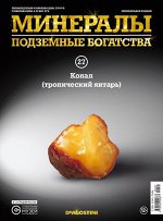 Журнал № 027 Минералы. Подземные богатства (Копал (тропический янтарь) ) _стр., 220х285х10мм, Мягкая Обложка