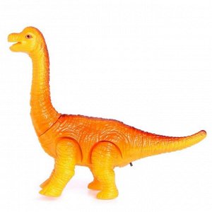 Динозавр «Брахиозавр травоядный», работает от батареек, с проектором, цвет МИКС