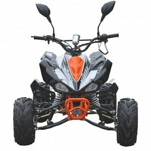 Квадроцикл бензиновый MOTAX ATV T-Rex LUX 125 cc, бело-оранжевый