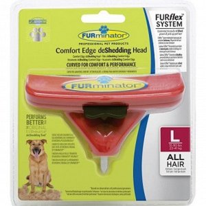 Насадка для щетки FURminator FURflex против линьки L для собак крупных пород, красный