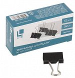 Зажим для бумаг 32 мм черный Z32L-12K LITE {Китай}