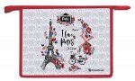 Папка для тетрадей А5 на молнии сверху 23,5х19х5 см &quot;I LOVE PARIS&quot; пластик ПТПМ1А5-АЛП SchoolФормат {Россия}