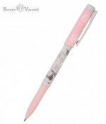 Ручка шариковая 0.7 мм &quot;FreshWrite.Девочка и Единорог. Сердечки&quot; синяя 20-0214/57 Bruno Visconti