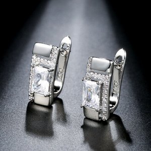 Серьги Покрытие: серебро 925, фианиты
