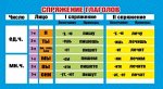 Карточка-шпаргалка &quot;Спряжение глаголов/Самостоятельные части речи&quot;