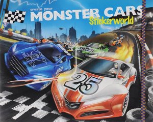 Альбом с наклейками. Monster Cars  (046244/006244) 48стр., 295х245х5мм, Мягкая обложка