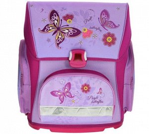 Рюкзак школьный Hatber OPTIMUM "Violet Butterfly" (NRk_20663) _стр., 370х300х170мм, Блистерная упаковка