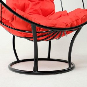 Кресло "Кокон" с красной подушкой, 139х106х69см