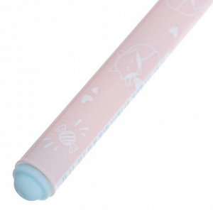 Ручка шариковая HappyWrite "Зефирные животные.Лисички", 0,5 мм, синие чернила
