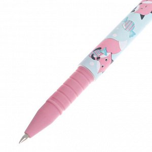 Ручка шариковая FunWrite "Lolipop.Лисички", 0,5 мм, синие чернила