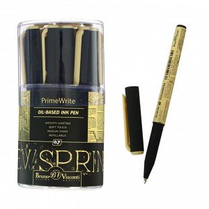 Ручка шариковая PrimeWrite "Газета-2", 0,7 мм, синие чернила на масляной основе