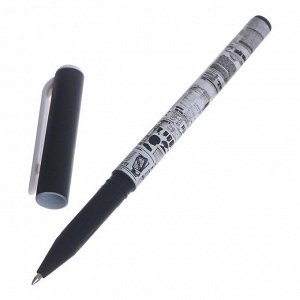 Ручка шариковая PrimeWrite "Газета-4", 0,7 мм, синие чернила на масляной основе
