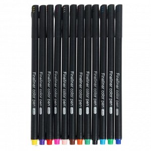 Набор маркеров профессиональных, 12 цветов 0,4 мм
