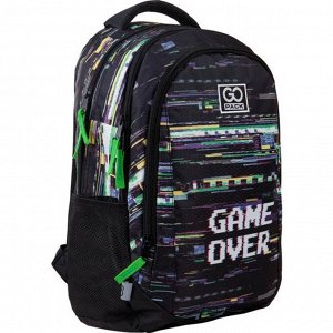 Рюкзак молодежный, GoPack 133, 43x30x16 см, эргономичная спинка, Game over