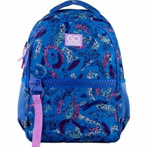 Рюкзак молодежный, GoPack 161, 42x30x13 см, эргономичная спинка, синий