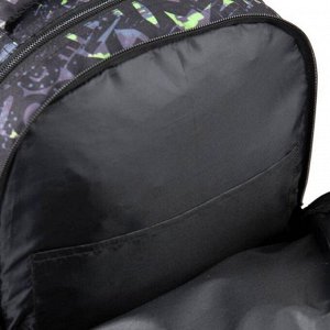 Рюкзак молодежный, GoPack 162, 44x32x18 см, эргономичная спинка, Crazy