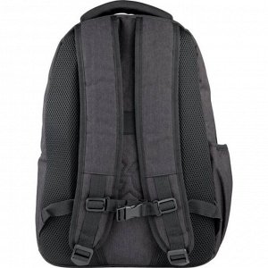 Рюкзак молодежный, GoPack 171, 45.5x32x12.5 см, эргономичная спинка, чёрный