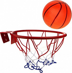 Баскетбольная рама с надувным баскетбольным мячом 25*20, сетка арт.Т20093