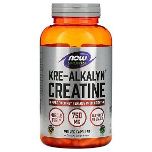 Now Foods, Sports, Kre-Alkalyn Creatine (креалкалин креатин), 240 капсул