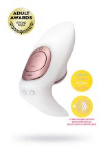 СТИМУЛЯТОР ДЛЯ ПАР SATISFYER PRO 4 COUPLES, ВАКУУМ-ВОЛНОВОЙ БЕСКОНТАКТНЫЙ, СИЛИКОН, БЕЛЫЙ, 19,5СМ