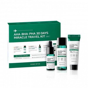 Some By Me AHA/BHA/PHA 30Days Miracle Travel Kit 3 Дорожный набор для проблемной кожи
