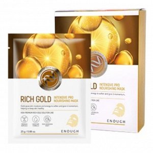 Enough Маска для лица с золотом Rich Gold Intensive Pro Nourishing Mask Pack, 25мл