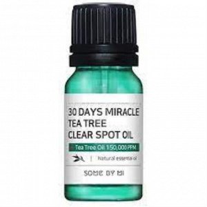 Some By Me 30Days Miracle Tea Tree Clear Spot Oil Масло от воспалений, 10мл