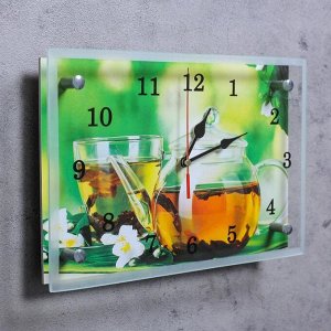 Часы настенные, серия: Кухня, "Чайничек чая", 20х30 см