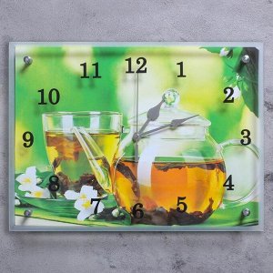 Часы настенные, серия: Кухня, "Чайничек чая", 30х40 см