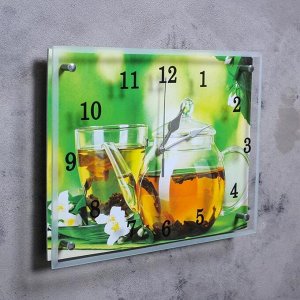Часы настенные, серия: Кухня, "Чайничек чая", 30х40 см