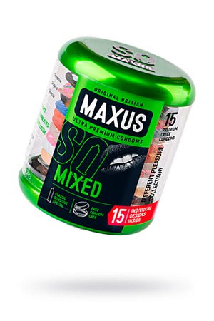 ПРЕЗЕРВАТИВЫ MAXUS НАБОР В ПЛАСТИКОВОЙ БАНКЕ № 12