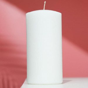 Свеча-цилиндр, 7х14 см, белая