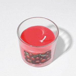 Свеча ароматическая в стакане АЛАНИЯ "Вишня"