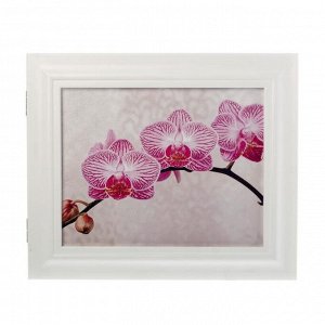 Ключница "Орхидея" Белый  26,5х31,5х4,5 см
