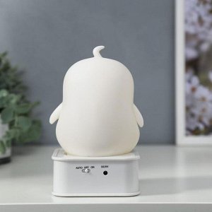 Фигурка световая RISALUX «Утёнок», LED-ночник, от батареек 4xАА, USB, RGB, 9x9x15.5 см, МИКС