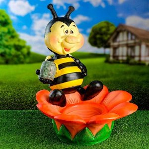 Фигурное кашпо "Пчела на цветке" 53х48см