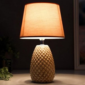 Лампа настольная 16026/1 E14 40Вт коричнево-серый 20х20х33,5 см