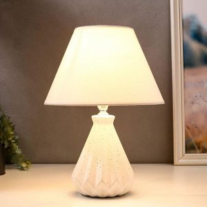 RISALUX Лампа настольная 1860/1WT E14 40Вт белый 25х25х35 см
