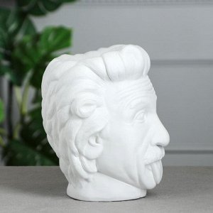 Кашпо "Эйнштейн", цвет белый, 21 см
