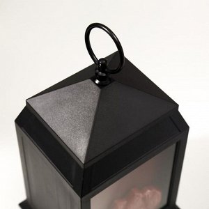 Ночник "Камин" LED черный 16х14х26 см