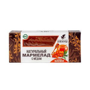 Натуральный мармелад с медом с плодами облепихи 200 гр.