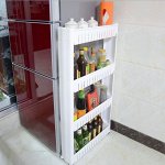 Мобильный стеллаж для хранения 4 полки