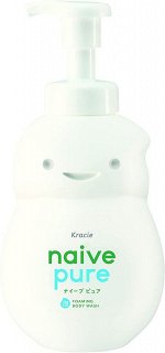 KRACIE Naive Pure Foaming Body Wash - пенное средство для купания